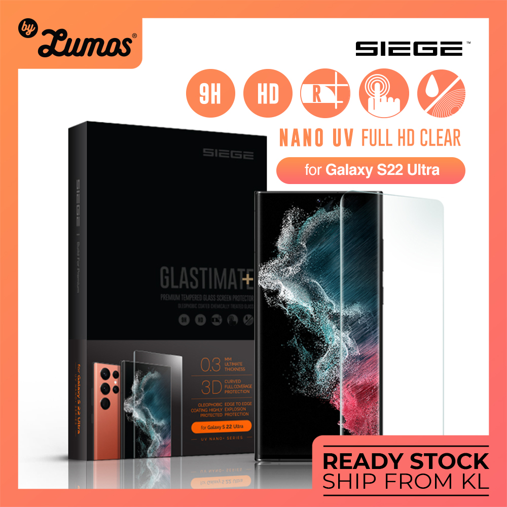 π¦ππππ ππππ¦π§ππ ππ§π Samsung Galaxy S22 Ultra UV Nano Glue 3D Full Coverage Protection Tempered Glass Screen Protector