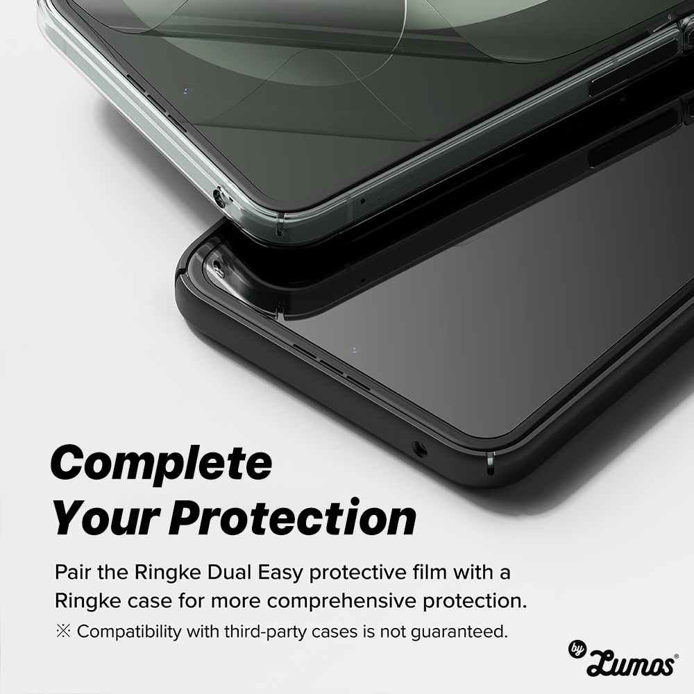 𝗥𝗜𝗡𝗚𝗞𝗘 𝗗𝘂𝗮𝗹 𝗘𝗮𝘀𝘆 𝗙𝗶𝗹𝗺 𝟮 𝗣𝗰𝘀 For Samsung Galaxy Z Flip 5 (Inner display screen protector)